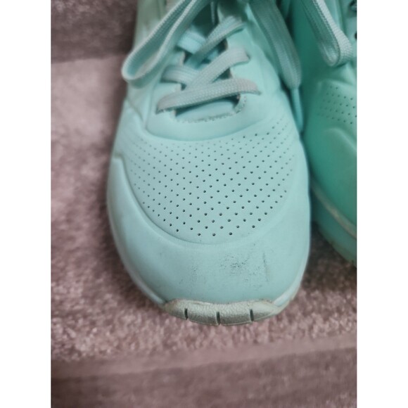 Skechers "Uno" Mint Green Sneakers w/ Wedge in Heel Size 7.5 - Picture 4 of 11